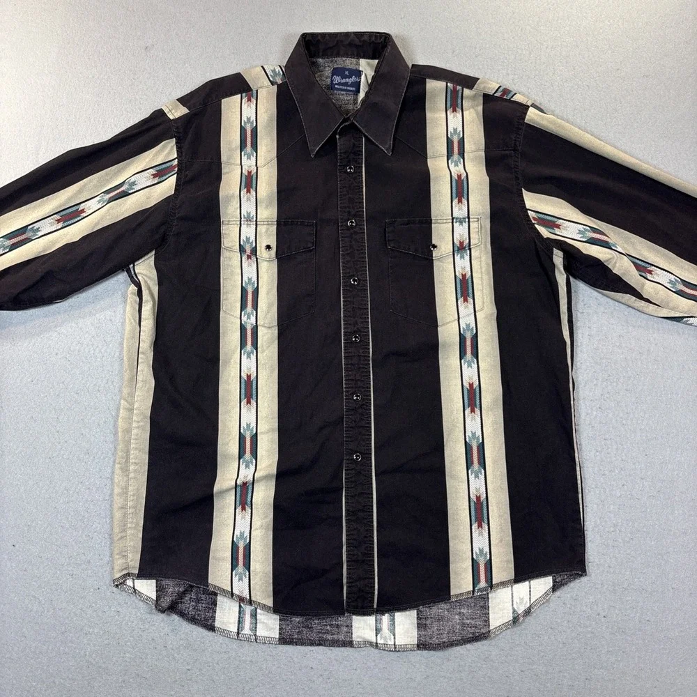 VTG Wrangler‎ Brushpopper Western Aztec Southwestern XL Rodeo